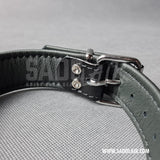 Leather Fetish Collar Carbon Black