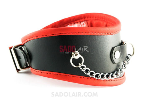 Leather Docerated Collar With Padding Sadolair Collection