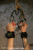 Black Pvc Wrist Cuffs Sadolair Collection
