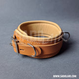 Leather Padded BDSM Collar “Luxury” Brown