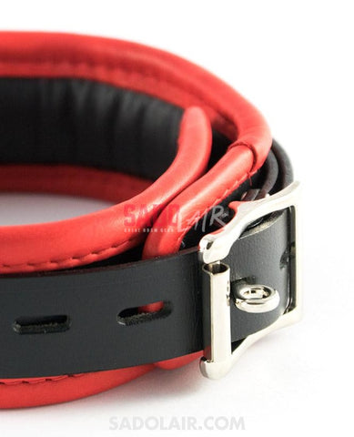 Luxury Leather Collar With Padding Sadolair Collection