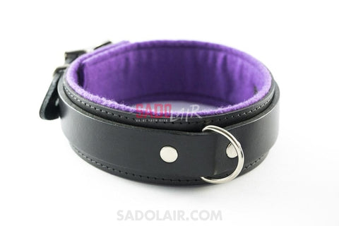 Purple Leather Collar Sadolair Collection