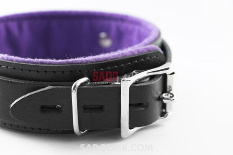Purple Leather Collar Sadolair Collection