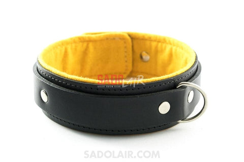 Yellow Leather Collar Sadolair Collection