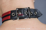 Leather Romantic Collar Red Ii. Sadolair Collection