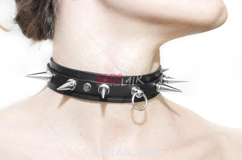 Fetish Collar With Spikes Sadolair Collection