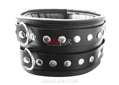 Wide Leather Padded Collar Sadolair Collection