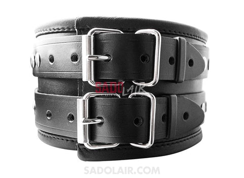 Wide Leather Padded Collar Sadolair Collection