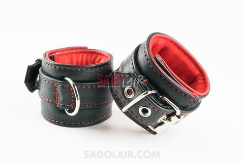 Leather Padded Ankle Cuffs Softy Sadolair Collection