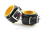 Leather Cuffs Wrist - Yellow Sadolair Collection