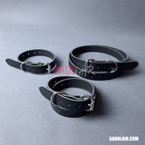 Leather Bondage Belt 25mm Black