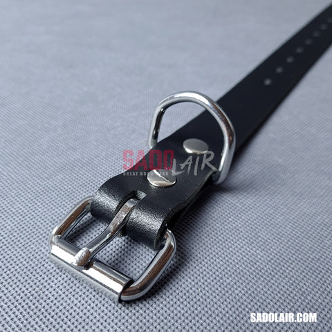 Leather Bondage Belt 25mm Black