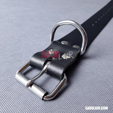 Leather Bondage Belt 40mm Black