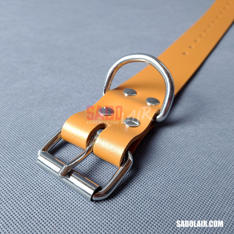 Leather Bondage Belt 40mm Brown