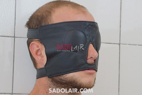 Leather Eyemask With Buckle Sadolair Collection