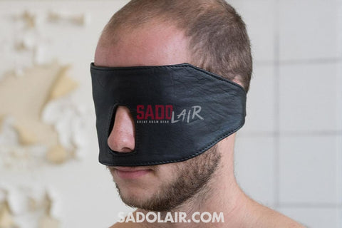 Leather Eyemask With Hole For Nose