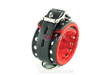 Decorated Leather Ankle Cuffs Sadolair Collection